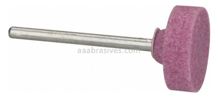 W-201, 3/4x3/4x1/4"sk, Mounted Point, Vitrified, PA/O