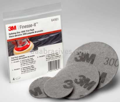 3M™ 7010365562 3000 Finesse-it™ Refining Disc Multi Pack 64981