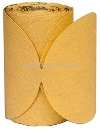 Norton 6 P150 Norton No-Fil Adalox Gold Reserve A296 Paper PSA Disc Rolls