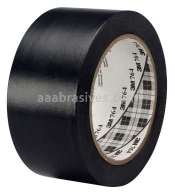 3M&trade; 7010376163 General Purpose Vinyl Tape 764 Black 3" x 36 yards