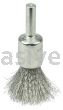 Weiler 10370 Nickel-Plated Cup End Brush 1/2" .006" Stainless Steel Crimped Wire Fill