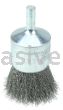 Weiler 36285 Wolverine 1" Crimped Wire End Brush .006" Stainless Steel Fill 1/4" Stem