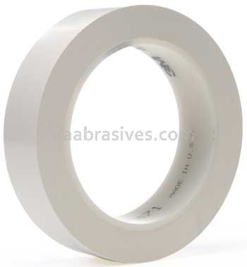 3M&trade; 7000047474 Vinyl Tape 471 White 1" x 36 yards