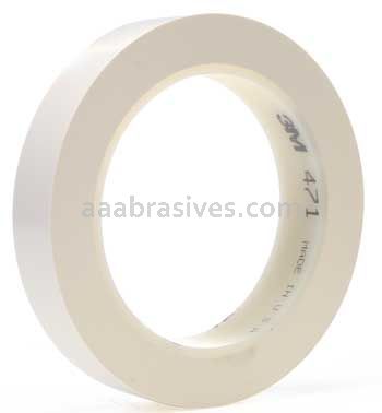 3M™ 7000048389 Vinyl Tape 471 White 3/8" x 36 yards