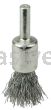 Weiler 10372 1/2" Nickel-Plated Cup End Brush .014" Stainless Steel Crimped Wire Fill
