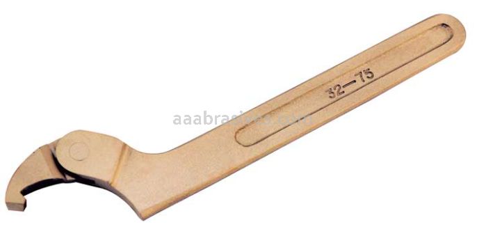 CS Unitec™ EX208S-115/170A 115/170mm Adjustable Hook Spanner Wrech Aluminum Bronze