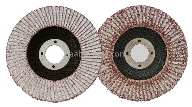 7x7/8 #36 for Aluminum, T-29(Angled), Abrasive Flap Disc, Phenolic Backing