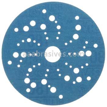 3M&trade; 7100090978 5” #180 Grit Hookit&trade; Blue Abrasive Disc 321U Multi-hole