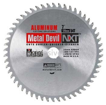 Morse Metal Devil NXT&reg; Aluminum 7" 54 Teeth Circular Saw Blades