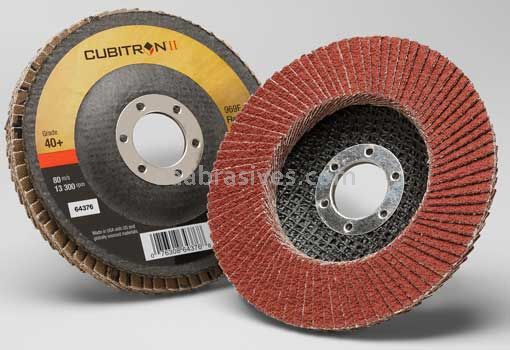 3M™ 7100104939 4-1/2 x 7/8 40+ Grit 969F T27 Cubitron™ II Flap Disc