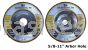 7x1/4x5/8-11 Grinding Wheel T-27 Resin Bond WA24S Stainless Steel