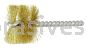 Weiler 21152 1-1/2" Power Tube Brush .008" Brass Wire Fill 1" Brush Length