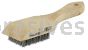 Weiler 95151 Small Hand Wire Scratch Brush Crimped Aluminum Fill Wood Block 6 x 9 Rows