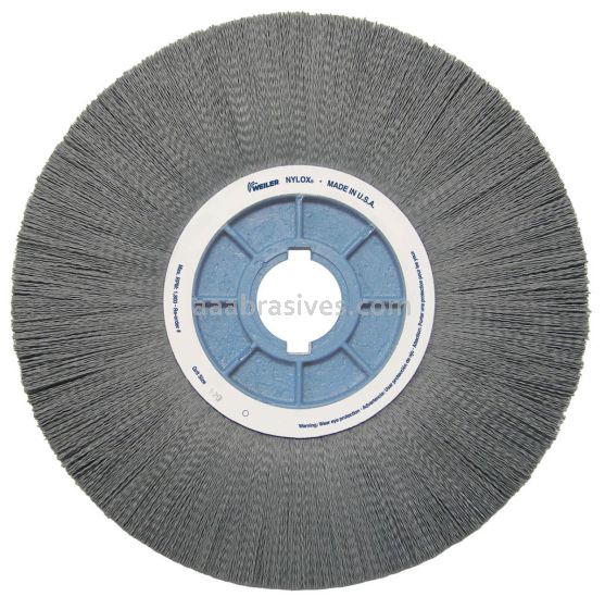 12" Nylox Wheel, Rectangular Filament, 320 Grit, 5-1/4" A.H. (NYX-12)