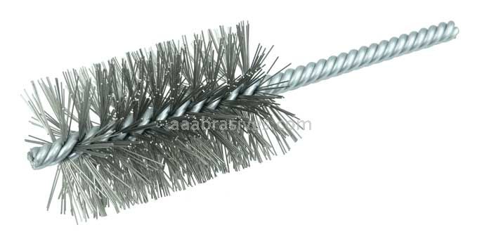 Weiler 21413 1-1/2" Power Tube Brush .014" Stainless Steel Fill 2-1/2" Brush Length