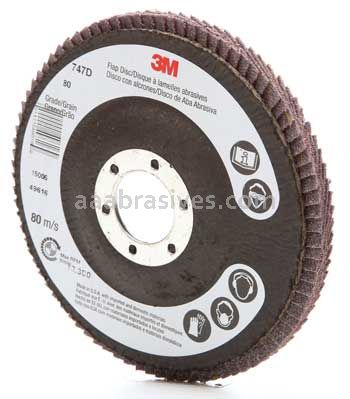 3M™ 7000028345 4-1/2 x 7/8 80 Grit 747D T27 Flap Disc