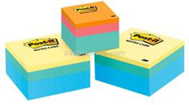Post-it&trade; Notes Cube 2053-SPVAD 3 in x 3 in Cubes with Value-Add 2 in x 2 in Cube 3M 7010311459