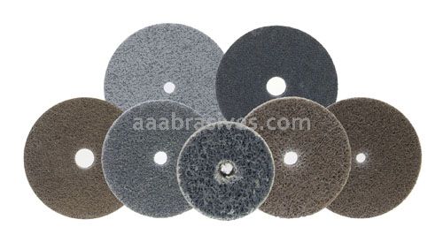 3 X 1/8 4A Fine Merit Deburring & Finishing Wheel Type 3 Button Mounted Unified Wheels