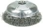 Weiler 14066 6" Crimped Wire Cup Brush .014" Steel Fill 5/8"-11 UNC Nut