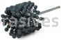 Weiler 34244 CrossFlex Standard Duty Bore Brush 2-5/8 Diameter 240 SC Grit
