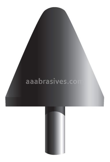 A-4, 1-1/4x1-1/4x1/4"sk, Mounted Point, Vitrified, PA/O