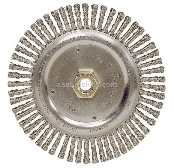 6-7/8" Roughneck Wheel, Stringer Bead, .020 SS, 5/8"-11 A.H., Retail Pack (STB-756)