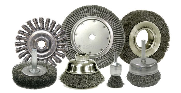 Weiler 01532 - 12" .0118, 2" AH, 1/2" x 1/4" Keyway, High-Density Crimped Wheel - 012382015329