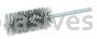 Weiler 21236 1-1/4" Power Tube Brush .0104" Stainless Steel Wire Fill 2-1/2" Brush Length