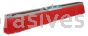 Weiler 25291 24" Vortec Pro Medium Sweep Strip Broom Red Polypropylene Fill