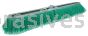 Weiler 25299 24" Vortec Pro Fine Sweep Strip Broom Green Polypropylene Fill