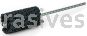 Weiler 34193 CrossFlex Standard Duty Bore Brush 1 Diameter 320 SC Grit