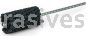 Weiler 34201 CrossFlex Standard Duty Bore Brush 1-1/4 Diameter 320 SC Grit