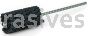 Weiler 34205 CrossFlex Standard Duty Bore Brush 1-3/8 Diameter 320 SC Grit