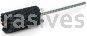 Weiler 34208 CrossFlex Standard Duty Bore Brush 1-1/2 Diameter 240 SC Grit