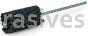 Weiler 34209 CrossFlex Standard Duty Bore Brush 1-1/2 Diameter 320 SC Grit