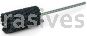 Weiler 34210 CrossFlex Standard Duty Bore Brush 1-5/8 Diameter 120 SC Grit
