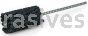 Weiler 34211 CrossFlex Standard Duty Bore Brush 1-5/8 Diameter 180 SC Grit