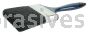 Weiler 40010 4" Varnish Brush Black China Bristle Fill 3" Trim Length Blue Foam Handle