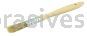 Weiler 40065 1/2" Chip & Oil Brush White Bristle 1-1/2" Trim Length Wood Handle
