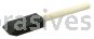 Weiler 99801 1" Foam Applicator Brush 2-5/8" Length Wood Handle