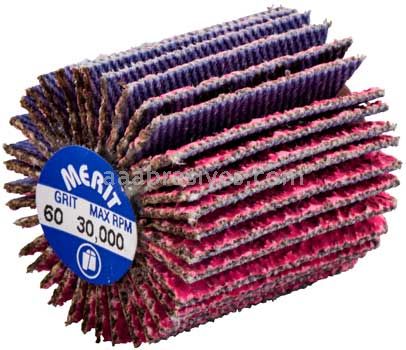 Norton 69957339719 1 x 1 x 1/4-20 Threaded 60 Grit Ceramic Alumina Pink R928 Flap Wheels