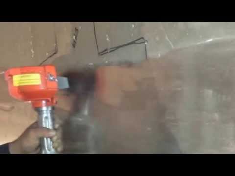 Dynabrade 13207 Dynastraight with an AA Abrasives Flap Wheel Video