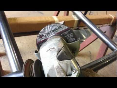 How to Grind Stainless Steel Railing Using The Dimple Wheel - AA Abrasives Video