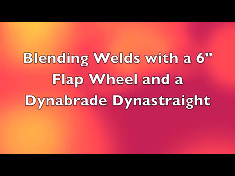 Dynabrade 13509 Dynastraight Blending Welds with an AA Abrasives Flap Wheel #11226 Video