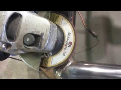 Grinding Wheel 40305 - WA24S on a Metabo WEV11-125 Variable Speed Grinder Video