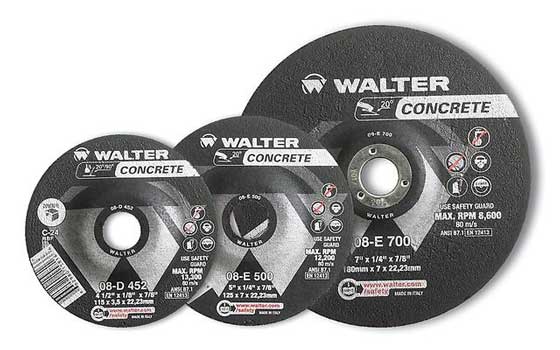 Walter Abrasives - Walter Concrete High Performance Grinding and Cutting
