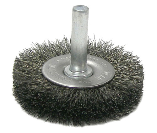 Weiler Crimped Wire Radial Wheels With Stem