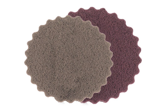 Dynabrade Abrasives DynaBrite Scalloped-Edge Non-Woven Nylon Discs Dynabrade Abrasives DynaBrite Scalloped-Edge Non-Woven Nylon Discs