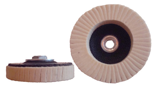 Felt Polishing Flap Discs with Fiberglass Back