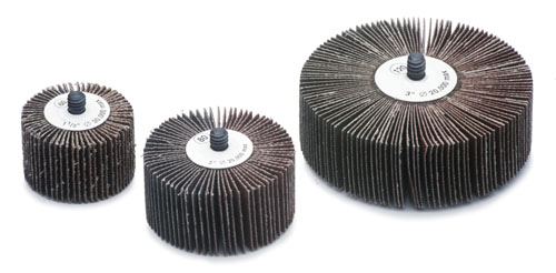 CGW Aluminum Oxide Flap Wheels 1/4-20 shank - firm backing CGW Aluminum Oxide Flap Wheels 1/4-20 shank - firm backing